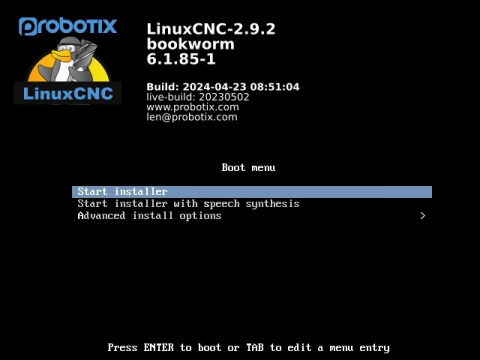 LinuxCNC 2.9.2 on Debian 12 - PROBOTIX :: wiki